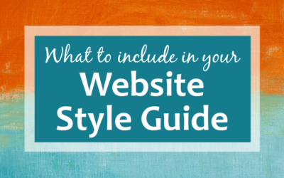 What to Include in your Website Style Guide
