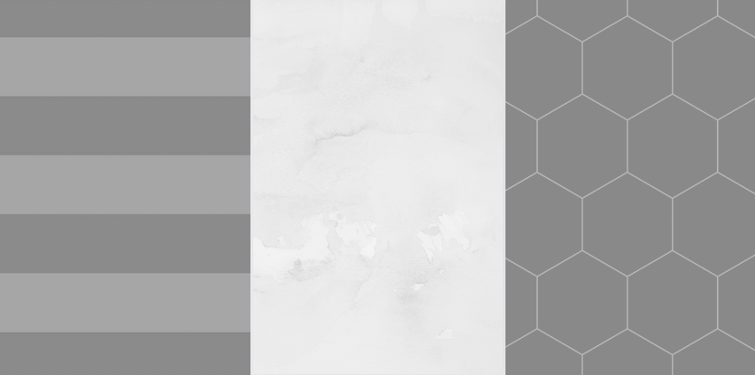 set of 3 grayscale patterns for a brand